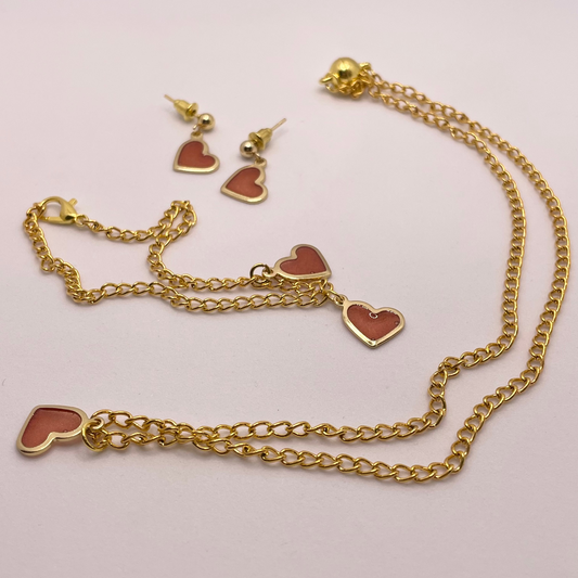 Set Personalizzabile Oro e Rosso - Idea Regalo per San Valentino