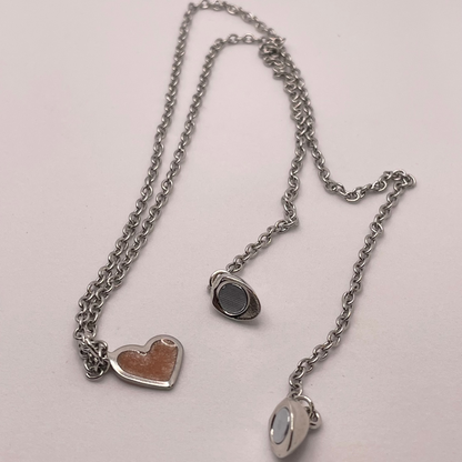 Set Personalizzabile Argento e Rosa - Idea Regalo per San Valentino