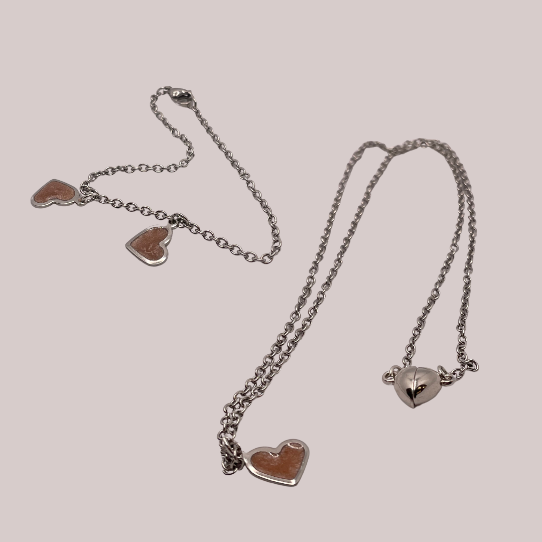 Set Personalizzabile Argento e Rosa - Idea Regalo per San Valentino