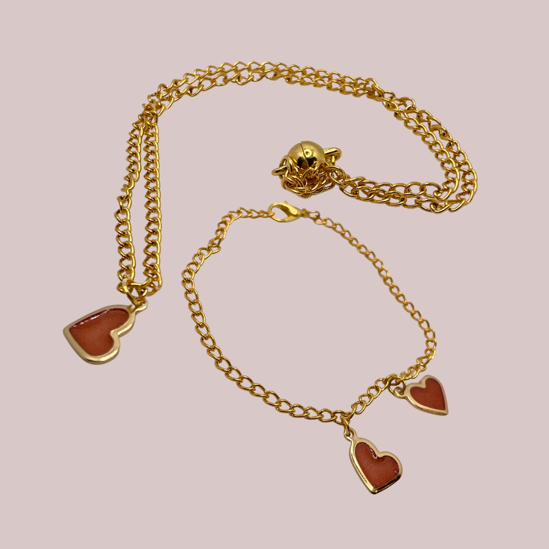 Set Personalizzabile Oro e Rosso - Idea Regalo per San Valentino